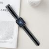 Para Apple Watch 678910 Geração Fivela Magnética Pulseira de Silicone Listrada de Duas Cores Pulseira Apple Watch