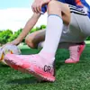 Zapatos de Fútbol de Caña Alta, Tenis con Tacos, Zapatos Deportivos Antideslizantes de Tacos Largos para Estudiantes, Adultos y Niños, Zapatos de Entrenamiento Profesional para Hombres, Transfronterizo