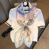 Bufanda de Moda Nueva de Primavera y Otoño con Patrón de Cadena, Bufanda Clásica Estampada, Decoración para Viajes, Bufanda Profesional Versátil para Mujer