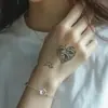 Pegatina de Tatuaje de Jugo Herbal Pequeño Brisa Marina para Hombres, Larga Duración, Color de Tatuaje Artificial de Gama Alta Femenina, Impermeable, Resistente al Frote, No Reflectante
