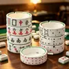 Cenicero Cerámico Creativo de Mahjong y Póker, Especial para Salas de Juegos, Cenicero Personalizado, Adorno Decorativo de Escritorio para el Hogar de Moda