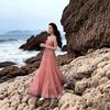 2025 Nuevo Vestido de Hada para Vacaciones en la Costa Sanya Isla Turística Atmósfera para Fotos Vestido de Tirantes Vestido