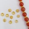 Preservação de cor Antigo Sha Gold Holder Hollow Flower Hat Pulseira Bead Acessórios DIY Pulseira Artesanal Bead Material Espaçador