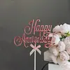 Decoração de Bolo de Aniversário Estéreo Transfronteiriça para Noiva Meninos e Meninas Aniversário Dia dos Namorados Inserto de Bolo de Amor