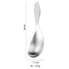 Cuchara de servir gruesa mate de acero inoxidable 304, cuchara para servir arroz para el hogar, cuchara para ramen japonesa, cuchara utilitaria de hotel