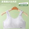 Chaleco de Desarrollo para Niñas con Copa Triangular Fija Integrada Estudiante Anti-movimiento Espalda Bonita Transpirable Ropa Interior sin Aros para Mujer