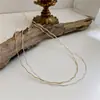 Collar de Diseño Coreano con Patrón de Ola de Agua Floral Brillante de Cuerpo Completo para Mujer, Cadena de Clavícula de Moda de Lujo Ligero de Nicho al por Mayor