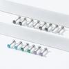 Pin F136 de Titanio Transfronterizo Labret con Pin Plano de Aleación de Titanio Joyería Accesorio para Perforación Corporal Insertable para Ombligo