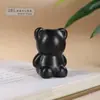 Sándalo Verde Tallado Oso de los Deseos Adornos de Escritorio Oso sin Rostro de Sándalo Colgante de Coche DIY Artesanías Culturales de Madera