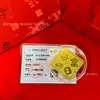 Pegatinas Doradas para Teléfono con Oro Puro 999, Láminas Doradas de Riqueza Instantánea, Imanes de Nevera Designados para la Fortuna, Regalos de Apertura de Tienda al por Mayor