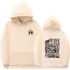 Sudadera con Capucha Estampada Natanael Cano Amor Tumbado de Talla Europea Transfronteriza con Dobladillo Acanalado Suelto