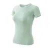 Nuevas Camisetas Deportivas de Manga Corta para Primavera y Verano, Ropa de Yoga Moderna y Casual, Ropa de Fitness Transpirable Ajustada de Secado Rápido para Correr para Mujer