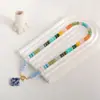 Collar con colgante de letra de 14 quilates para mujer, joya de piedras preciosas de colores, joyería de playa de verano, gran oferta en Amazon