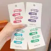 Pinzas para el pelo de colores dopamina estilo coreano para niñas, lindos y versátiles accesorios pequeños para el cabello que no dañan el cabello, adecuados para flequillos laterales de bebé