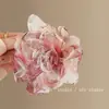 Las flores florecen en su temporada~ Pinza para el cabello de flor degradada para mujer con un toque de alta gama, Nuevo estilo 2026, Pinza suave para el cabello, Pinza de tiburón para viaje