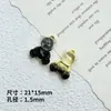 Colgante de Aleación de Oso Violento de Medio Rostro con Gradiente de Color de Dibujos Animados Transfronterizo Material para Accesorios de Broche y Funda de Teléfono con Cuentas DIY