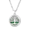 Árbol de la vida hueco colgante de aromaterapia collar de aceite esencial 15 mm difusor de acero inoxidable perfume joyería de pareja Amazon