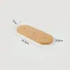 Ganchos Creativos Escandinavos de Madera Maciza sin Clavos para Ropa Cocina Baño Puerta Trasera Ganchos Adhesivos de Acero Inoxidable sin Marcas Fila Única Doble Triple