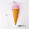 Modelo de casquinha de sorvete de sobremesa de simulação em PVC sorvete falso brinquedos de jardim de infância enfeites de brincar de comida de simulação atacado