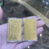 Pegatina dorada para teléfono móvil de oro de 999, ocho santos patrones, oro, 12 signos del zodíaco, año de esta vida, amuleto de Buda de esta vida, pegatina para teléfono móvil