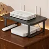 Suporte para Roteador Prateleira para Decodificador de TV Caixa de Armazenamento para Modem Óptico WiFi Rack Organizador de Mesa Divisória
