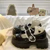Mocasines Franceses para Mujer Estilo Británico 2025 Verano Nuevos Tacones Altos Gruesos Suelas Gruesas Con Faldas Mary Janes Zapatos Pequeños de Cuero