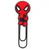 Clipe de Papel Grande Homem-Aranha Transfronteiriço Material de Escritório Clipe de Papel Criativo Fofo Agulha em Forma de U Marcador de Página de Desenho Animado em PVC