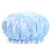Gorro de ducha de doble capa, impermeable, nuevo, para mujer, para maquillaje, cocina, humo, a prueba de polvo, gorro grueso para adultos
