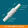 Adaptador Plástico para Mudança de Tamanho de Mangueira, Conector Reto de Duas Vias para Tubos de Água, Conector Reto com Barbante 6/8/10/12mm