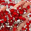 Joyería para Uñas Arte de Uñas Nuevo Diamante de Punta Inferior Rojo Chino Diamante de Pila Producto Terminado Flash de Gama Alta Lujo Accesible Corazón Ovalado Diamante para Uñas Joyería