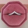Anillo no se decolora nicho europeo y americano explosivos transfronterizo irregular anillo liso anillo mujer en stock r715