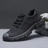 Atacado do Fabricante Sapatos Masculinos Versáteis e Modernos, Sapatos de Trabalho para Exterior, Sapatos de Caminhada Masculinos, Tênis Esportivos Respiráveis de Primavera, Sapatos Casuais