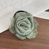 Cuerda para la cabeza con flor de rosa seca, estilo retro de alta gama, para niña, chaqueta de cuero, tocado, cuerda para el cabello, cuerda de alta gama, cuerda para la cabeza con tendón de goma para mujer