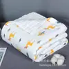 Textiles del Hogar para Bebés y Niños Toalla de Baño Seersucker Algodón Suave de Alta Densidad Toalla Estampada Fabricante de Colchas al por Mayor Colcha de Gasa de Seis Capas para Niños