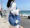 Bolsa de Palha Trançada à Mão Vazada para Mulheres, Estilo Casual Preguiçoso de Verão, Bolsa de Palha de Grande Capacidade, Bolsa de Ombro para Férias na Praia