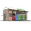 Estação de Reciclagem de Lixo Fechada de Fábrica Rua da Comunidade Ponto de Descarte Centralizado de Produto Acabado Casa de Limpeza de Lixo Doméstico de Ponto Fixo