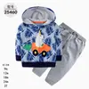 Comercio Exterior Ropa Infantil Primavera y Otoño Conjunto Infantil de Dos Piezas Material Sudadera Sudadera con Capucha Ropa Infantil para Bebés Ropa de Salida [Al por Mayor]