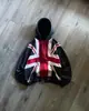 Y2K Retro Americano Estilo Europeo y Americano Patchwork Moda Personalizada Con Capucha Cremallera Tendencia Calle Casual Sudadera Chaqueta ins