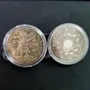 Artesanía antigua material de hierro en caja Constelación europea y americana 12 dólar de plata