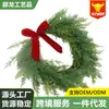 Lazo de Terciopelo Personalizado de Fábrica Decoración de Casa de Árbol de Navidad Lazo de Cinta Flocada Corona de Navidad de Regalo