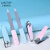 C0171 Lamera acero inoxidable cortaúñas de manicura lima de uñas kit de uñas 3 piezas artículos de uso diario al por mayor