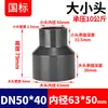 Reductor de UPVC Rongsheng Conector Recto de PVC para Tubería de Suministro de Agua, Accesorios Conectores de Plástico 32 50