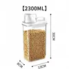Contenedor Sellado para Almacenamiento de Granos, Cubo de Arroz para Cocina, Contenedor Espesado a Prueba de Insectos para Harina, Taza Medidora, Frasco de Almacenamiento, Caja a Prueba de Humedad para Mantener Frescos Frutas Secas