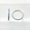Anillo Cerrado Multicolor de Aleación de Titanio F136 con Diamantes Completos Titanio G23 Rosca Interna Pendientes de Zirconia Aros para Orejas Clavos para Orejas Accesorios de Joyería