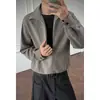 Nueva Camisa de Manga Larga Casual a Rayas Ajustada para Hombre Estilo Old Money 2026 con un Toque Americano
