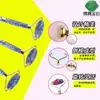 Cristal rosa, aventurina, ágata, artesanías de piedra natural en bruto, rodillo de masaje y tabla gua sha set, masajeador rodillo de jade