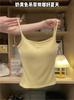 Ropa Exterior de Verano con Almohadillas para el Busto y Brasier, Camisola Todo en Uno para Mujer, Top sin Mangas Antiexposición, Espalda Sexy y Hermosa