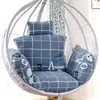 Almofada de assento para cesta suspensa, almofada de balanço para cadeira suspensa, almofada para cadeira de balanço de rattan, almofada de assento integrada espessa, transfronteiriça, almofada de assento removível e lavável