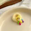 Gomas para el Cabello de Peluche Nuevo Estilo Otoño e Invierno 2025 Engrosadas Alta Elasticidad No Dañan el Cabello de los Niños Lindas Gomas con Pompones de Dibujos Animados