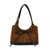 Versión Coreana Bolso de Axila de Nicho para Mujer, Nuevo Bolso Tote Esmerilado Simple Transfronterizo, Bolso de Hombro con Lazo Personalizado, Bolso de Mano